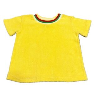 Vintage Rare 1970s Sears yellow terry cloth shirt top 4T unisex